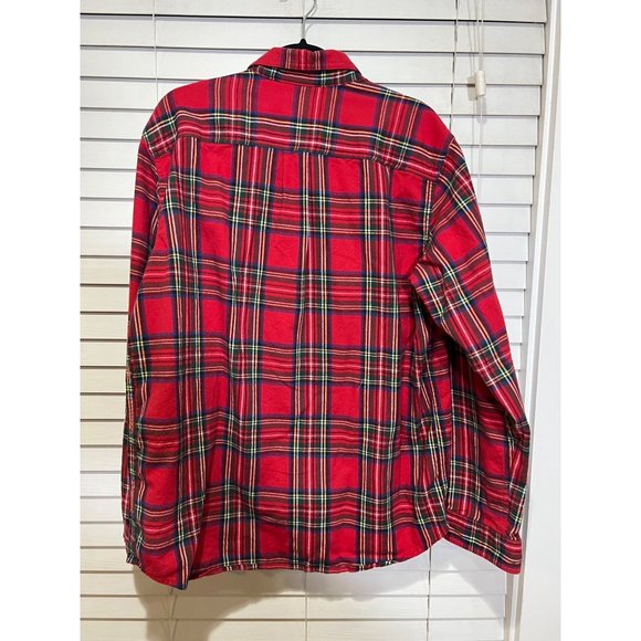 LL Bean Flannel Long Sleeve Button Up Shirt - Size L - Picture 3 of 3